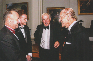 Ian Henderson with Prince Philip Patron of the Forty Club, pictured at Lords.